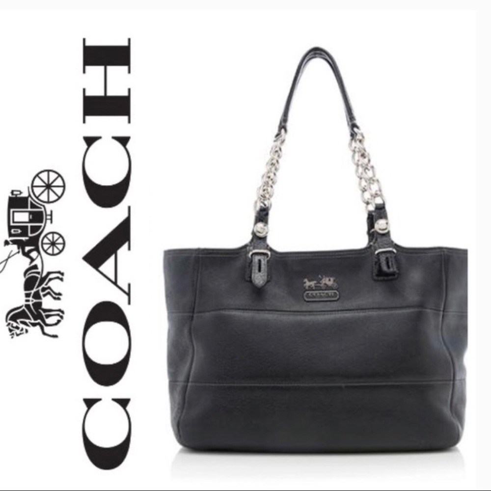 Black Coach Tribecca East West Tote